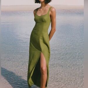 Zara Olive Green Dress